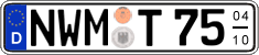 German license plate, Seasonal plates