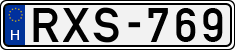 license plates of Hungary, Cars (1990)