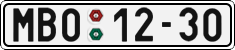 License plate of the Czech Republic, Cars (1960)