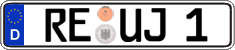 German license plate, Regular plates