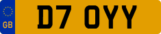 License plate of the United Kingdom, 1983 year system