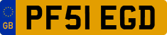 License plate of the United Kingdom, 2001 year system