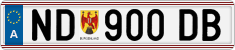 License plate of Austria, Regular plates