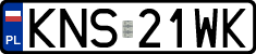 License plates of Poland, Regular car plates
