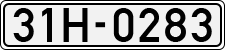 License plate of Vietnam, Cars
