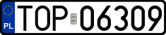 License plates of Poland, Regular car plates