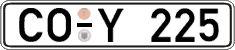 German license plate, Regular plates
