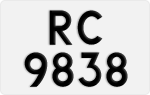 License plate of Hong Kong, AB 1234