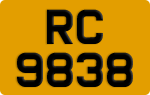 License plate of Hong Kong, AB 1234