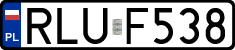 License plates of Poland, Regular car plates
