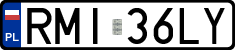License plates of Poland, Regular car plates