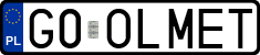 License plates of Poland, Vanity Plates