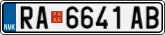 License plate of North Macedonia, Regular plates (2012)