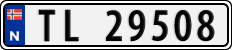 License plate of Norway, Cars