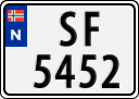 License plate of Norway, Trailers, motorcycles, special vehicles