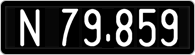License plate of Austria, 1947 year system