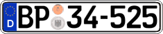 German license plate, Authorities and federal agencies