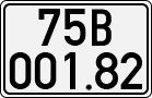 License plate of Vietnam, Cars