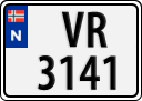 License plate of Norway, Trailers, motorcycles, special vehicles