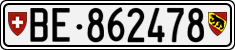 License plate of Switzerland, Cars