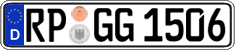 German license plate, Regular plates