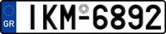 License plate of Greece, Cars