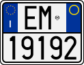 License plate of Italy, Motorcycles (1994 year series)