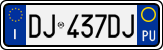 License plate of Italy, Cars (1994 year series)