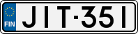 License plate of Finland, Cars