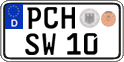 German license plate, Regular plates