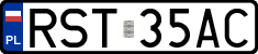 License plates of Poland, Regular car plates