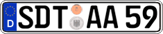 German license plate, Regular plates