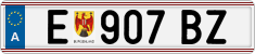 License plate of Austria, Regular plates
