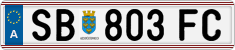 License plate of Austria, Regular plates