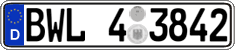 German license plate, Regional authorities