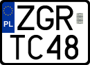 License plates of Poland, Regular car plates