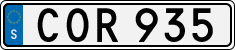 License plate of Sweden, Regular plates