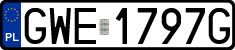 License plates of Poland, Regular car plates
