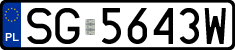 License plates of Poland, Regular car plates
