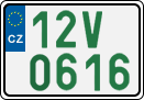 License plate of the Czech Republic, Oldtimers (2001)
