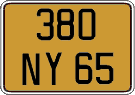 French license plate, FNI