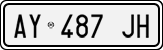License plate of Italy, Cars (1994 year series)