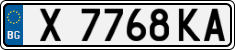 License plate of Bulgaria, Cars