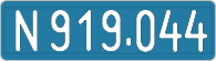 License plate of Austria, Dealer (1947)