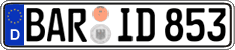 German license plate, Regular plates