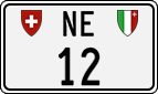 License plate of Switzerland, Cars