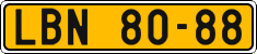 License plate of the Czech Republic, Commercial vehicles (1960)