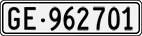 License plate of Switzerland, Cars
