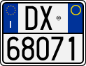 License plate of Italy, Motorcycles (1994 year series)