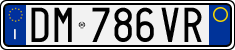 License plate of Italy, Cars (1994 year series)